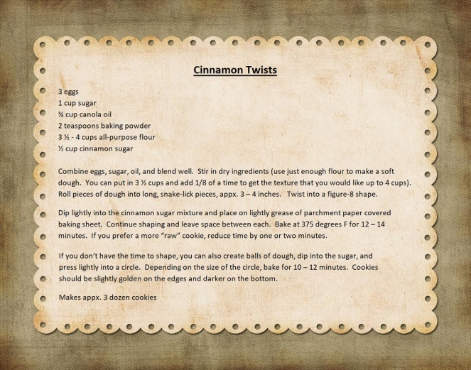 Cinnamon Twist cookies